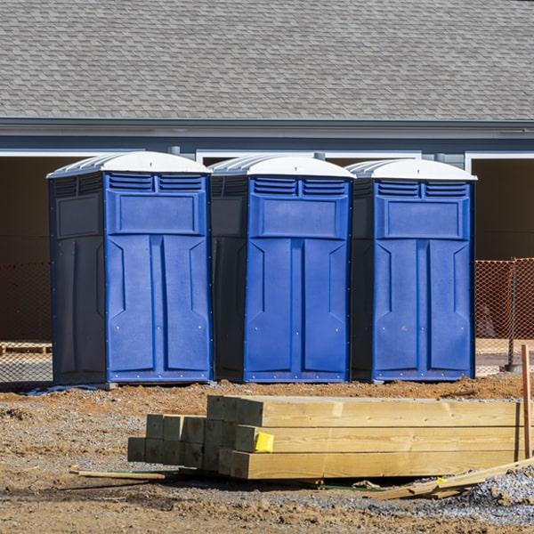 what is the maximum capacity for a single portable restroom in Radersburg MT